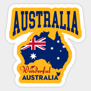 Australia | Wonderful Australia Sticker